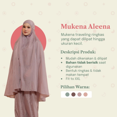 Mukena Dewasa Parasut Premium - Aleena